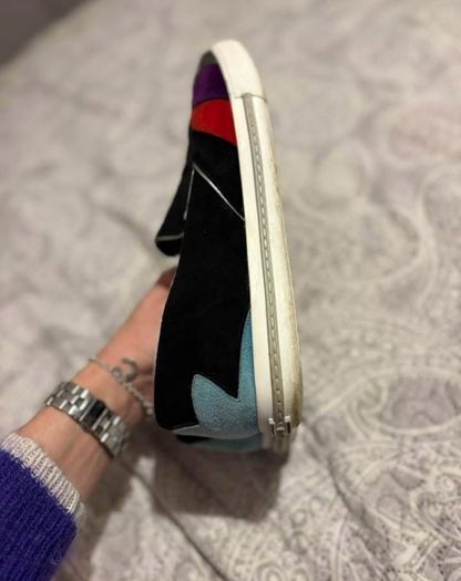 Miu Miu color-block suede loafers