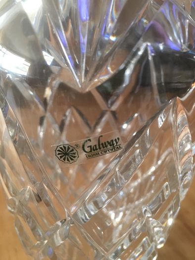 Galway Crystal Vase 8"