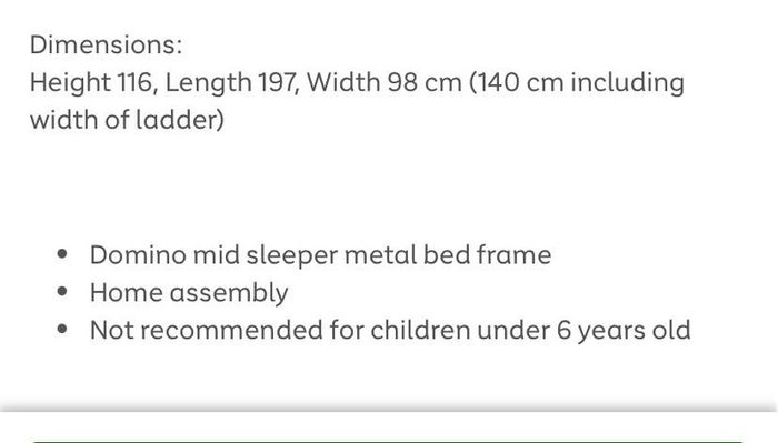 Awesome Kids Mid Sleeper Bunk