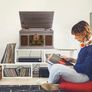 Record Player Vinyl Turntable with Speakers  USB MP3 Playback/Bluetooth/FM Radio/CD And Cassette Player/Vinyl LP Records/SD Card Reader (FREE POSTAGE) Image 4