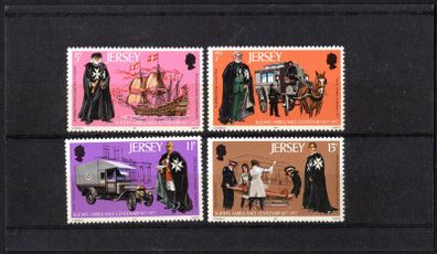 1977 Jersey St John Ambulance Centenary Commemorative Stamps Mint Never Hinged (MNH)