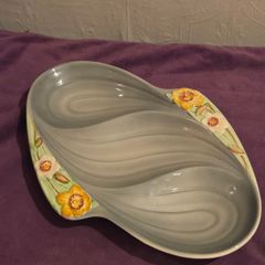 1950's Shorter and Sons Serving Dish - Hand Painted