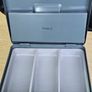 Steel Cash box Large grey money safe lockable cashbox Image 4