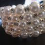 Pearl and Diamonte Wrap around Bracelet Image 2