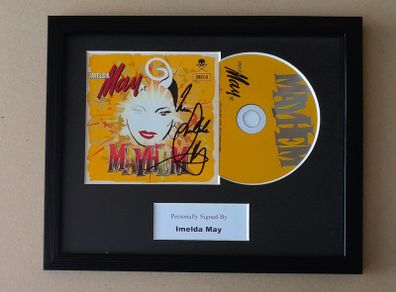 Imelda May autographed CD mounted and framed