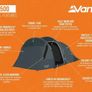 Vango Skye 500 5 person tent also  400 and 300 available Image 2