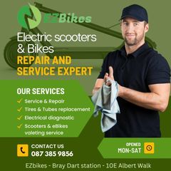 Electric scooter and Bikes repair in Bray