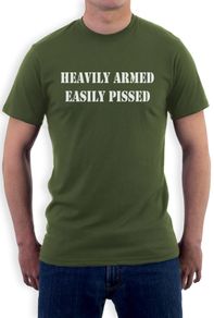 Heavily Armed Easily Pissed T-Shirt tee top shirt