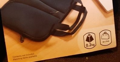 New laptop bag tag attached