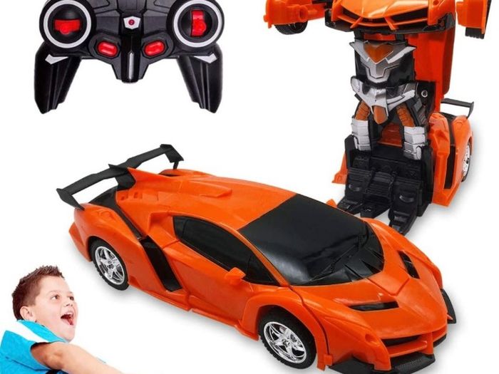 2 in 1 Transforming Remote Control Car, One Click Deformation Robot RC Car Toys for Kids Age 3 4 5 6  Year Old, Rechargeable 360 Degree Rotation with Light MULTIPLE COLOURS AVAILABLE (FREE POSTAGE)