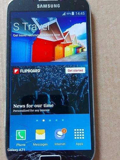 Samsung Galaxy S4, 16GB, Screen damaged near Bottom, but does not affect the touchscreen