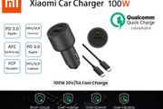 Xiaomi Mi 100W PD/PPS/QC4.0 Dual USB Mobile/Tab/Laptop Super Fast Car Charger + 1M USB-C PD 100W Charging Cable (Brand New/Warranty)