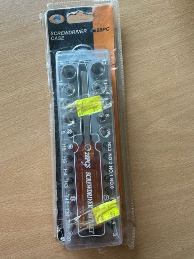 Screwdriver with bits