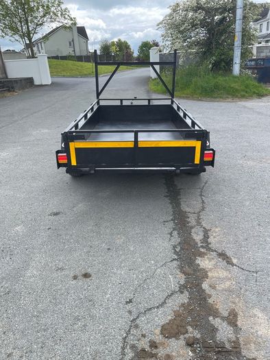 8x4 double axle builders trailer