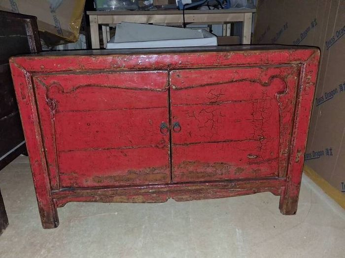 Chinese style lacquer cabinet