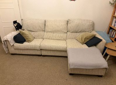 Sofa with chaise