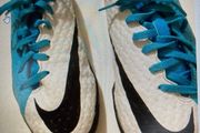 Ladies  Nike Blue &amp; White trainers as new Size 5