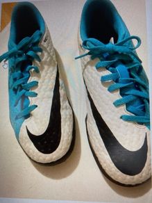 Ladies  Nike Blue & White trainers as new Size 5