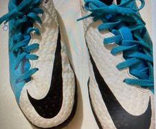 Ladies  Nike Blue & White trainers as new Size 5