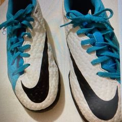 Ladies  Nike Blue & White trainers as new Size 5