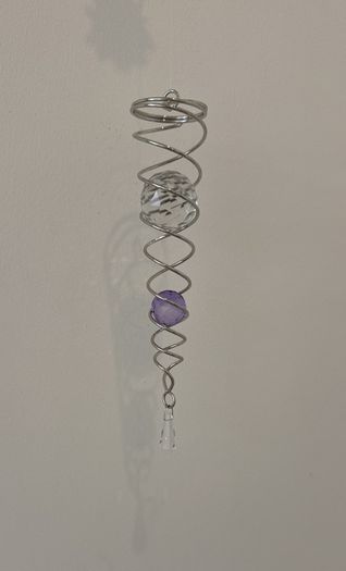 Crystal sun catcher wind spinner