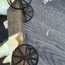 Beautiful Elephant on Metal Wheels Image 9