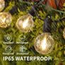 FREE EXPRESS SHIPPING Outdoor String Lights Mains Powered, 50Ft Waterproof IP65 Garden String Lights, 25+2 G40 Globe Bulbs Image 5