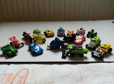 Bundle of small plastic cars