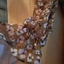 brown floral ruffle dress Image 4