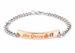 His Queen Stainless Steel Bracelet Womens