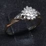 Vintage 9ct Gold Diamond Cluster Ring Fully Hallmarked London Size 50 Image 2