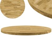 Table Top Solid Oak Wood Round 44 mm 900 mm
