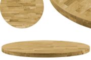 Table Top Solid Oak Wood Round 44 mm 900 mm