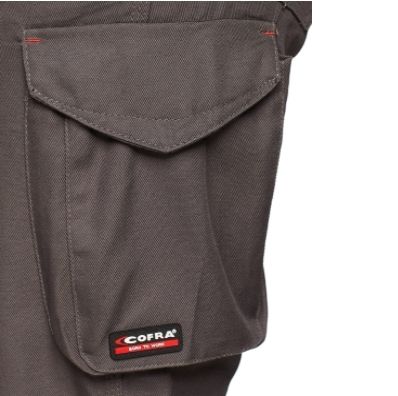 Cofra  Walklander Mens Work Trousers, Anthracite/Black, Size 30W