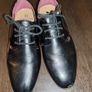 Boys black smart shoes Image 3