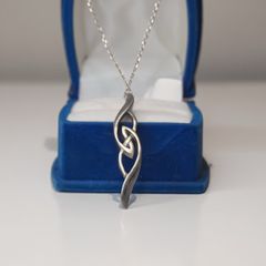 Vintage Kit Heath Sterling Silver Celtic Knot Pendant and Chain