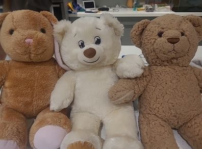 3 x Build a bear teddy's
