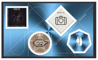 2020 Ireland U2 A Celebration Commemorative Stamp Miniature Sheet Mint Never Hinged (MNH)