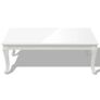 Coffee Table 115x65x42 cm High Gloss White Image 4