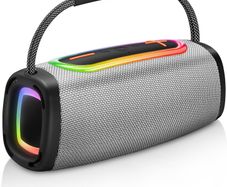 Matast A6 Portable Bluetooth 5.3, 24W Speaker with Colors, 66mm Speaker Diameter, IP-X6 Waterproof Wireless with RGB Multi-Color Rhythm Lights for Home/Outdoor/Party Use