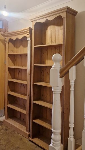 Solid Pine Bookcase - 213cm Tall