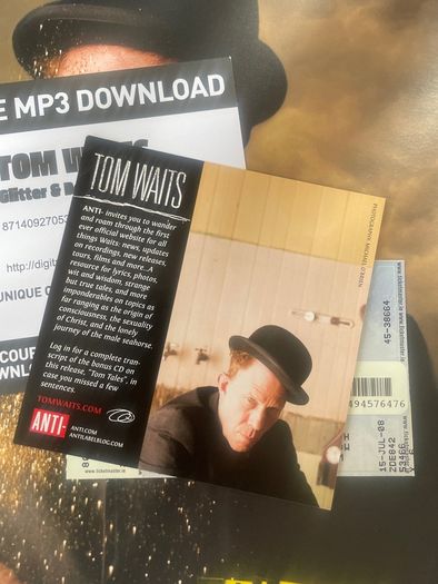 Tom Waits - Glitter And Dome Live (plus 7" and gig ticket)