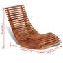 Rocking Sun Lounger Acacia Wood Image 2