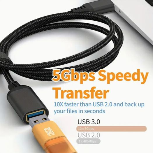 USB 3.0 Extension Cable 3m Type A Male to Female, High-Speed 5Gbps