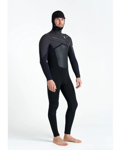C-Skins NuWave ReWired 6:5 Mens Chest Zip Hooded Steamer Winter Wetsuit 2026