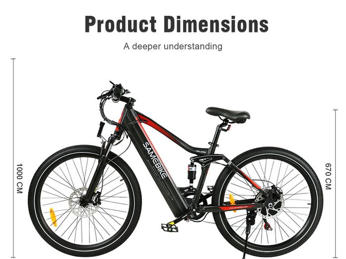 Samebike XD26 Full Suspension Electric Mountain Bike