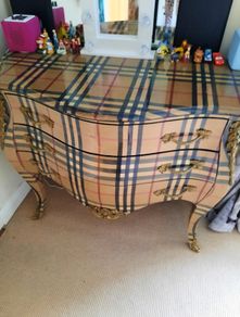 Burberry Plaid Chest of drawers / Cabinet / Credenza