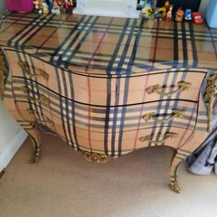 Burberry Plaid Chest of drawers / Cabinet / Credenza