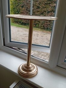 Vintage brass Moroccan style side table