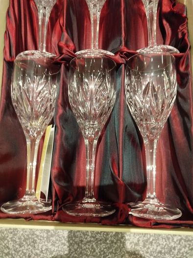 Galway Crystal Kells Wine Goblet Set Of 12